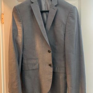 Mens 3 pc suit. Lt blue /grey (Soft denim look)